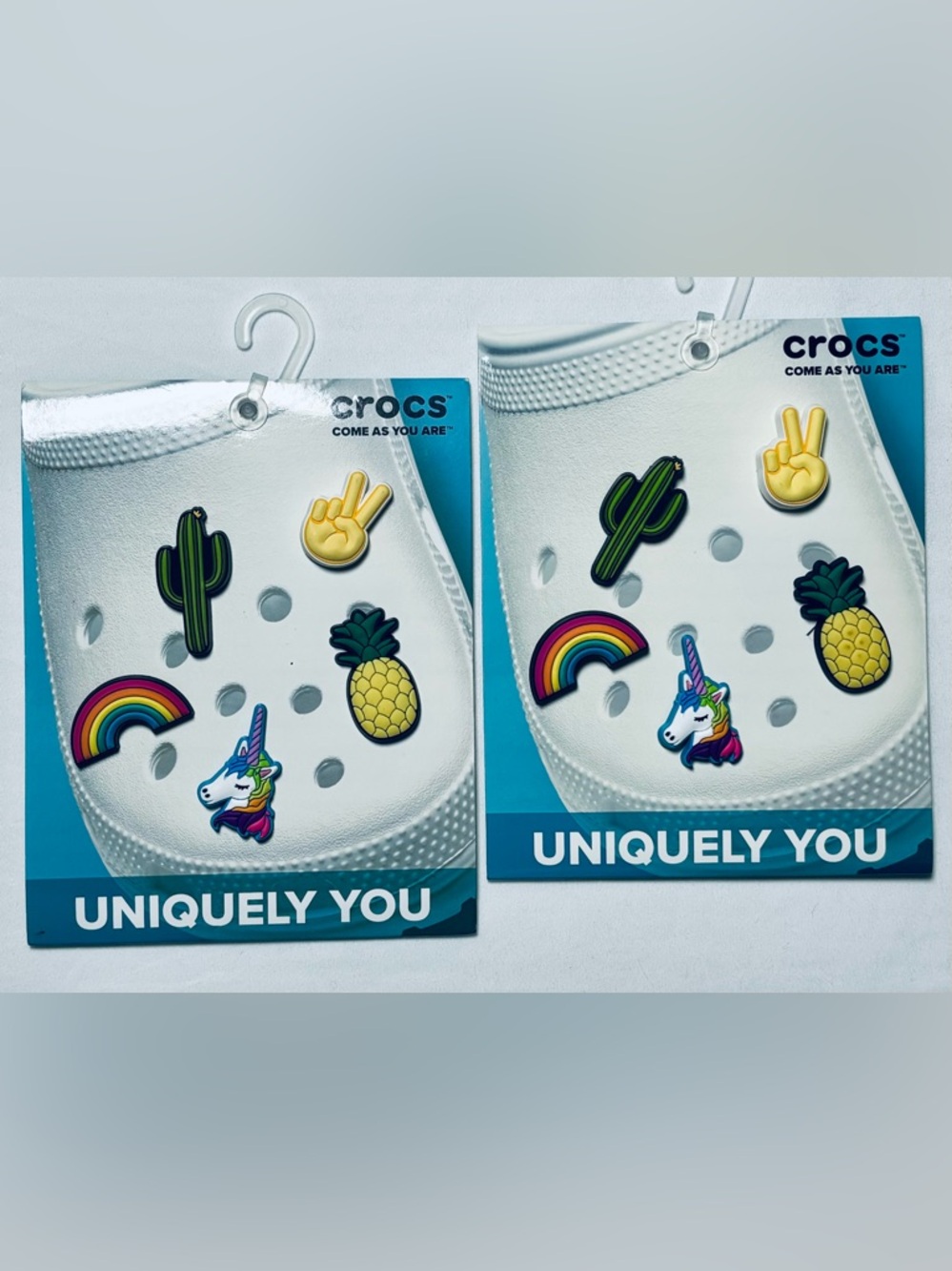 Crocs Jibbitz "Fun Trend" 5 Pack Shoe Charms Lot of 2 Brand New